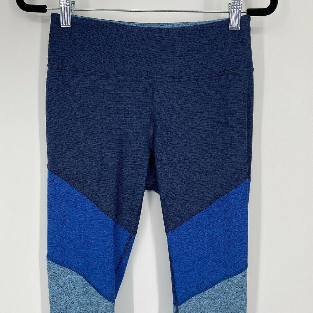 Outdoor Voices Springs 7/8 Tri-Color Leggings Size Small Stretch Cropped Workout - Picture 2 of 10